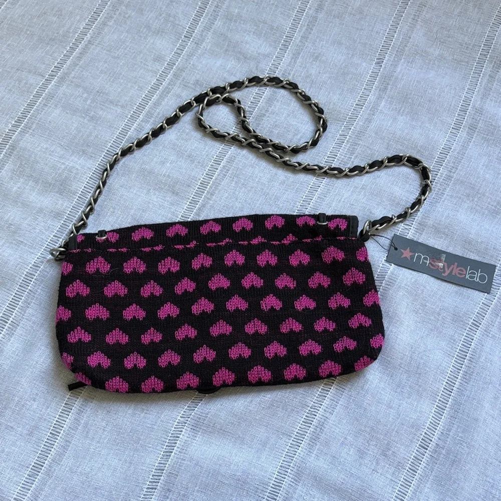 My Heart Lab NWT Pink Heart Crossbody Bag
